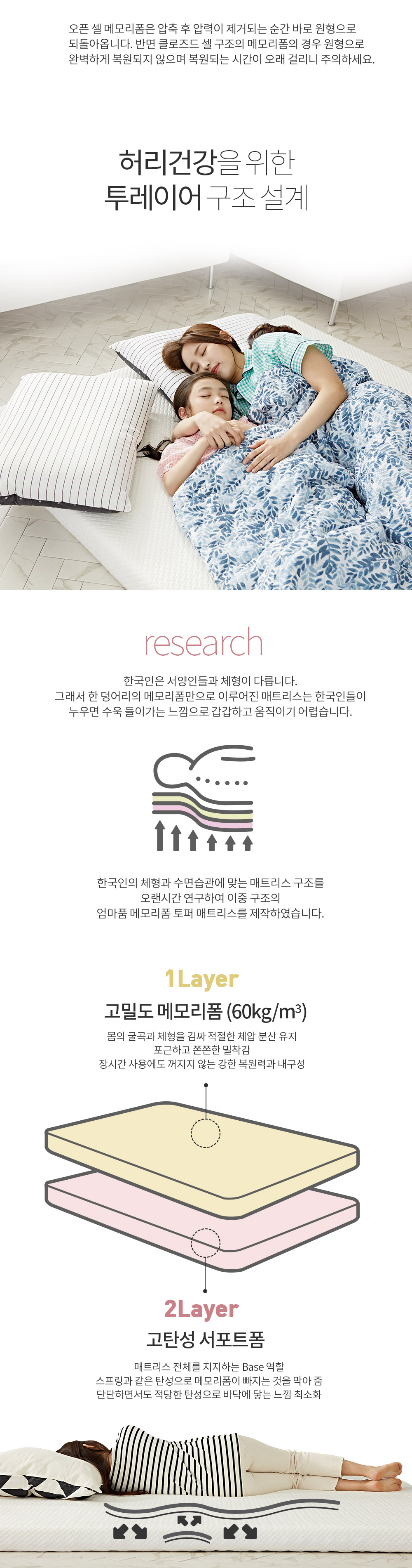 엄마품 메모리폼 토퍼 상세 이미지 5